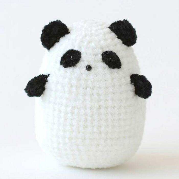 ハマナカ 編みぐるみ キット くまちゃんとしずくパンダ hm167-210