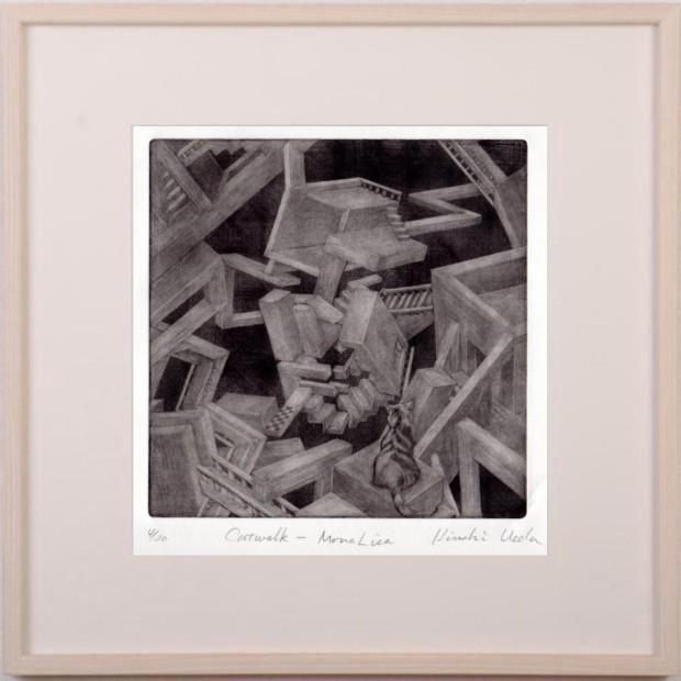 モナ・リザ 絵画 レオナルド・ダ・ヴィンチ トリックアート 騙し絵 銅