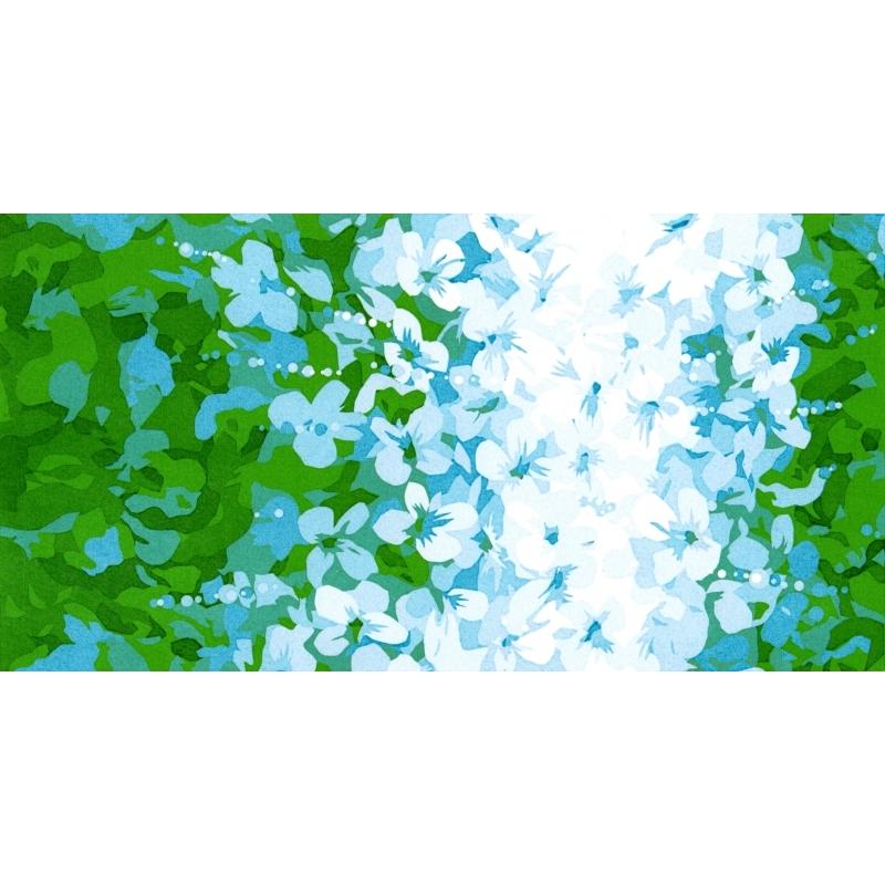 花 絵画 シルクスクリーン 版画 吉村明子 「Full bloom 8」 額付き