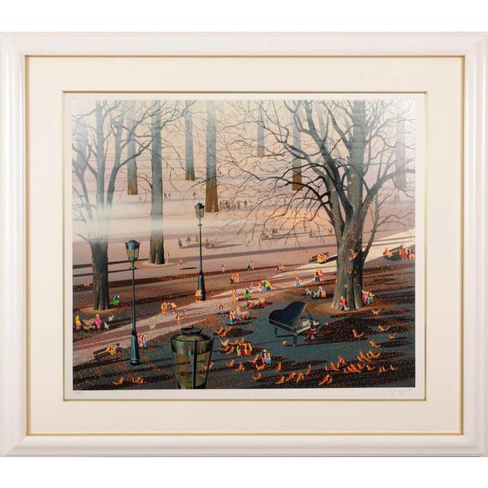 ヒロ・ヤマガタ 猫たちのバラード 猫 絵画 インテリア プレゼント