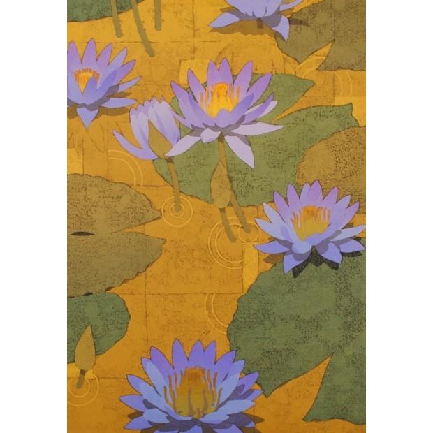 本荘正彦 天上庭園 花 絵画 睡蓮インテリア 和風 絵 木版画 プレゼント