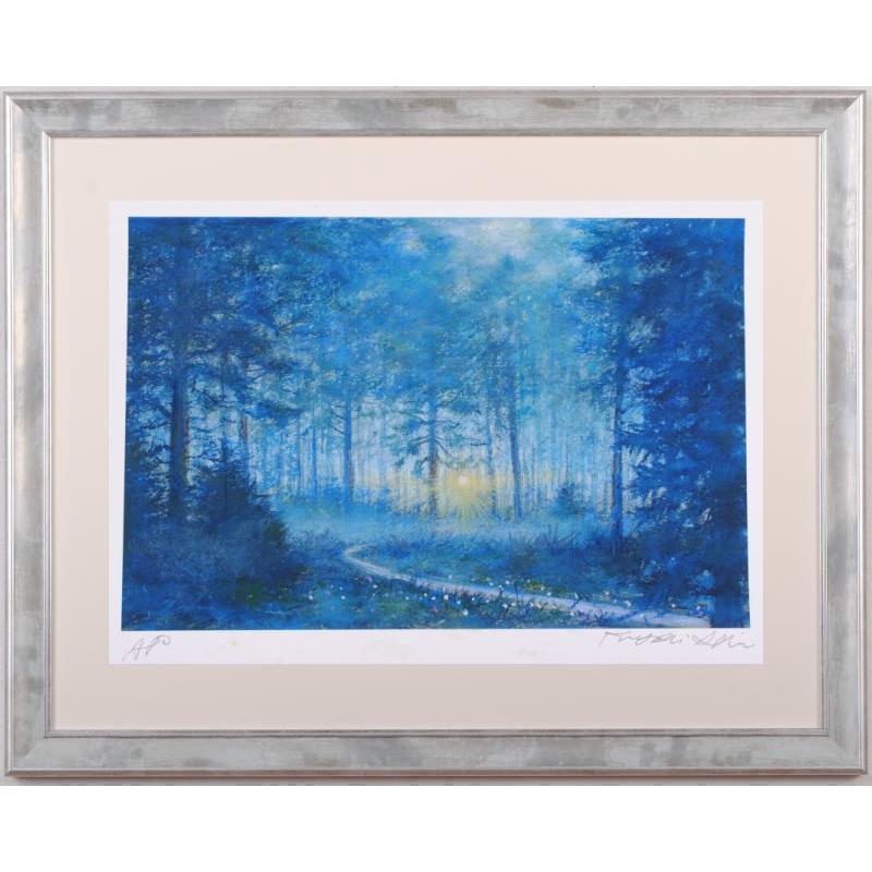 フィンランド 風景画 絵画 北欧 絵 パステル画 版画 ジークレー 石井清