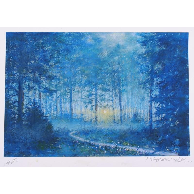 フィンランド 風景画 絵画 北欧 絵 パステル画 版画 ジークレー 石井清