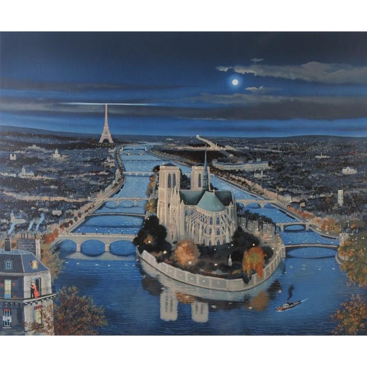 ミッシェル・ドラクロワ ハート・オブ・パリ フランス 絵画 風景画