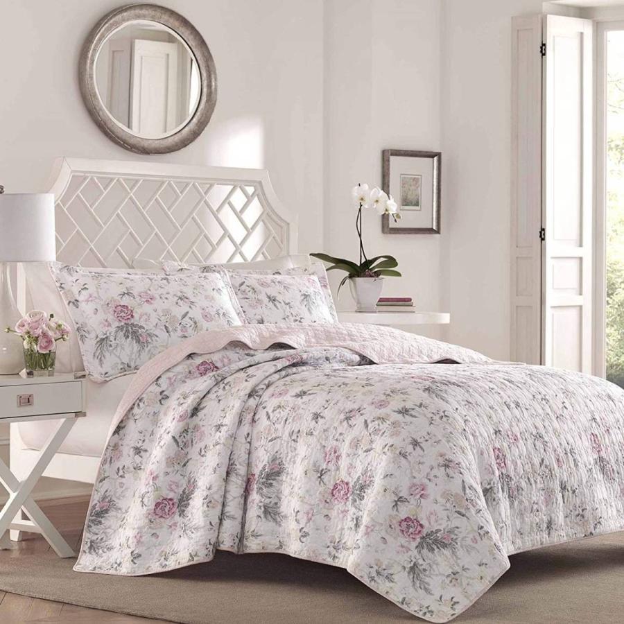 LAURA ASHLEY（ローラアシュレイ） ベッドカバー ピロカバー 3点セット
