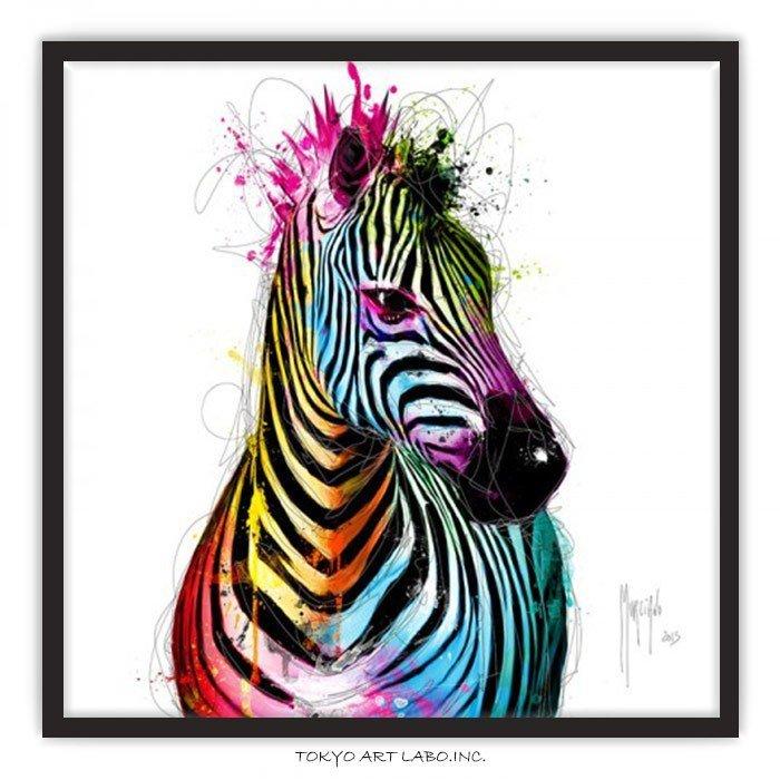 絵画 シマウマ Zebra Pop インテリアアート W75cm H75cm 絵 壁掛け 壁