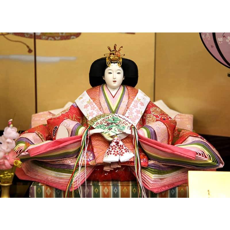 雛人形 久月 ひな人形 雛 三段飾り 五人飾り 春陽雛 西陣織金襴 九番