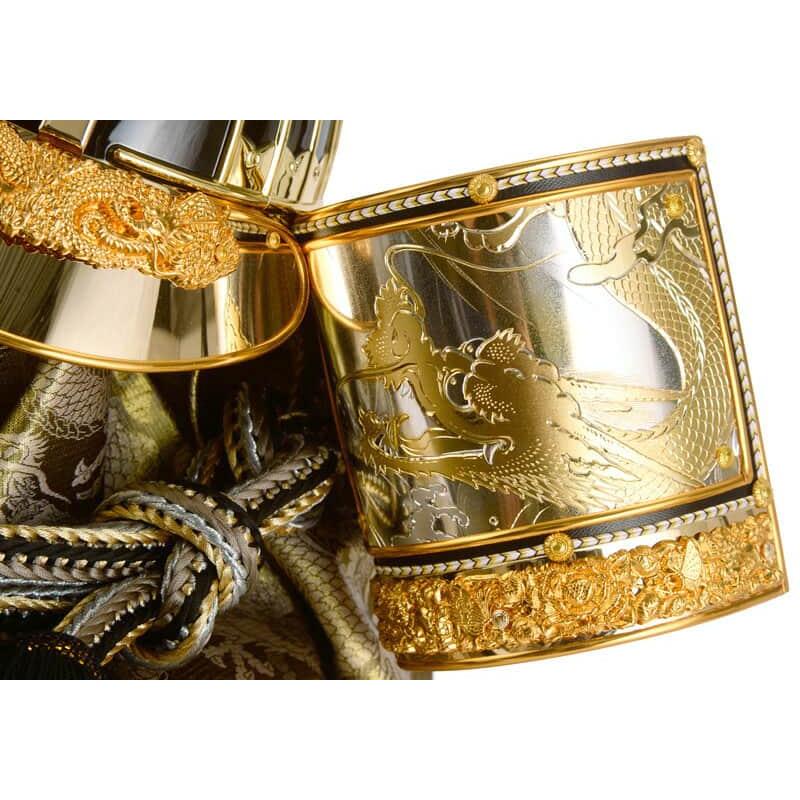 五月人形 伊達政宗 着用 兜収納飾り 兜飾り 平安義正作 極上仕立