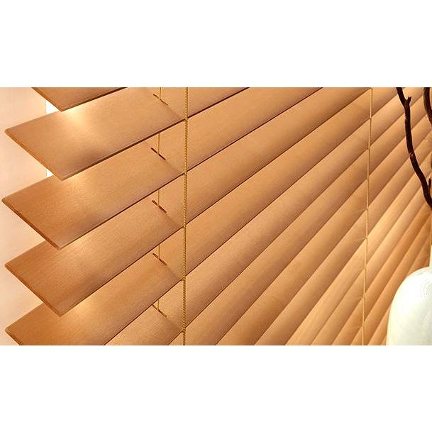 ブラインド 木製（ウッド） 横幅88×高さ180cm カーテンレール取付可能