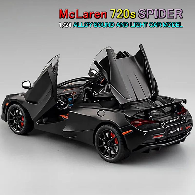 マクラーレン 720S Spider 1/24 ミニカー 全4色 ライト点灯 エンジン