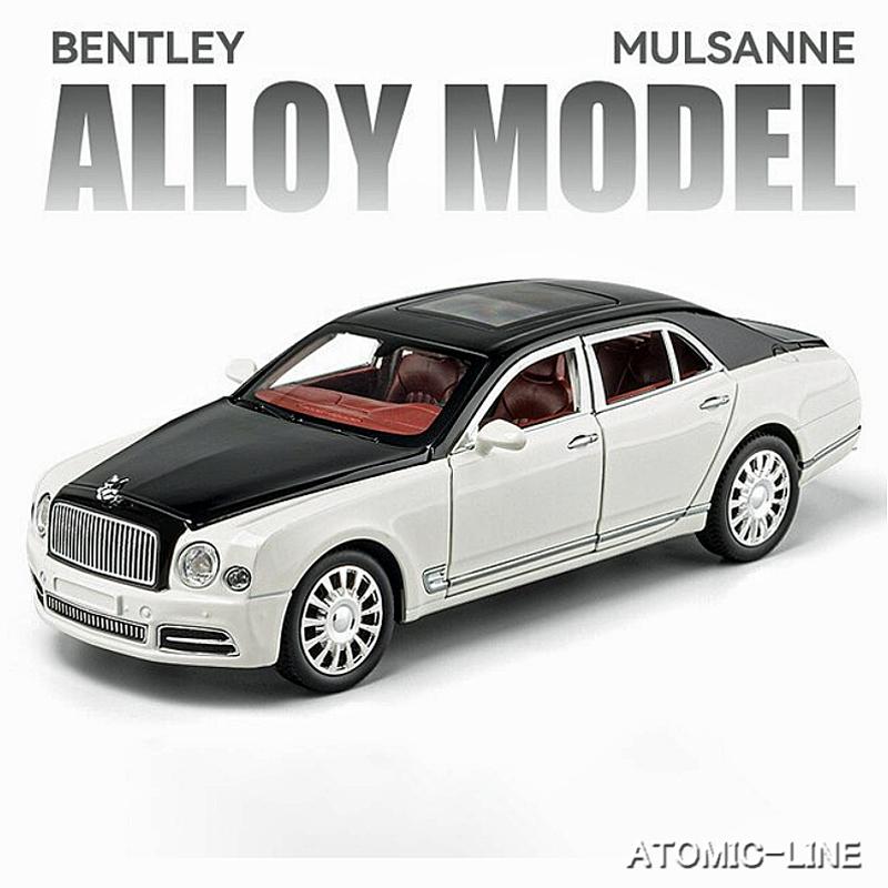 Bentley ミュルザンヌ 1/24 ミニカー 全3色 ライト点灯 エンジン