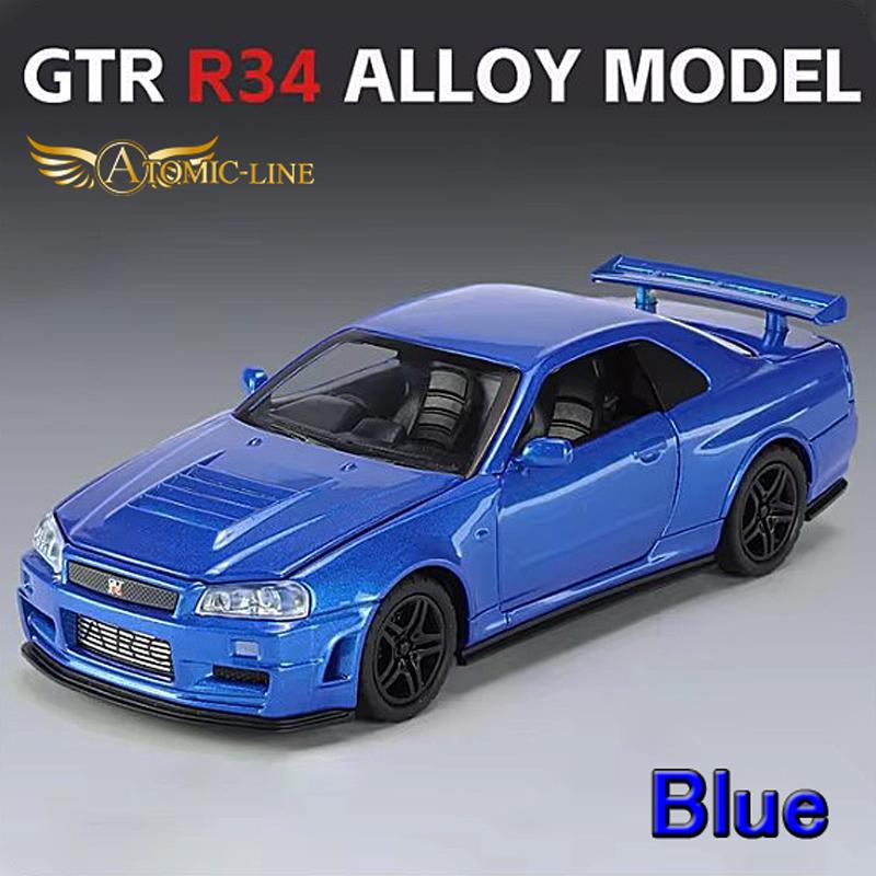 日産（NISSAN） NISSAN GT-R R34 スカイライン 1/32 ミニカー 全3色