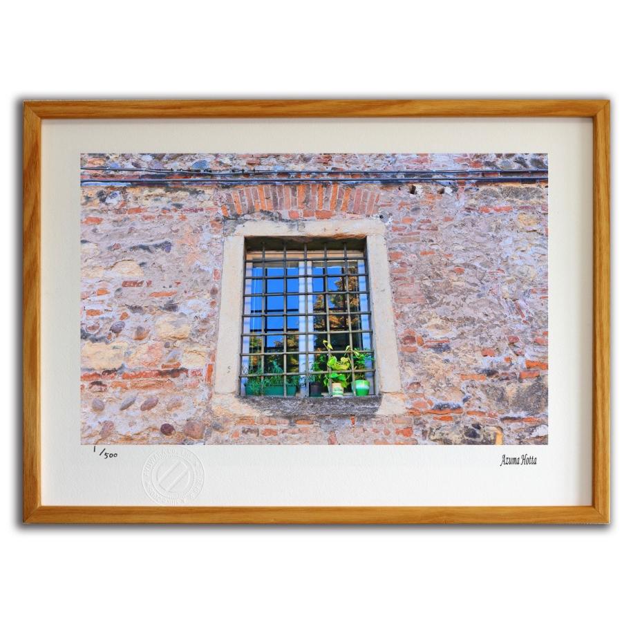 版画 絵画 イタリアの小窓 イタリア 堀田東 壁掛け 壁飾り インテリア