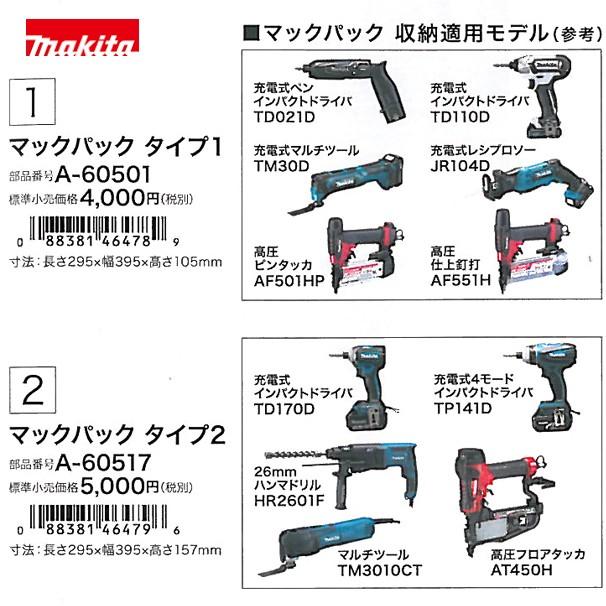 マキタ（makita） マックパックシリーズ 小物入れボックス A-60551