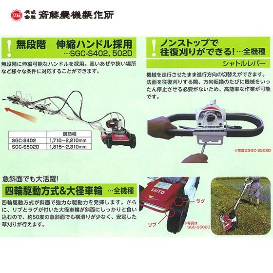 斎藤農機製作所 草刈り機 サイトー スイング式 草刈機 SGC-S301