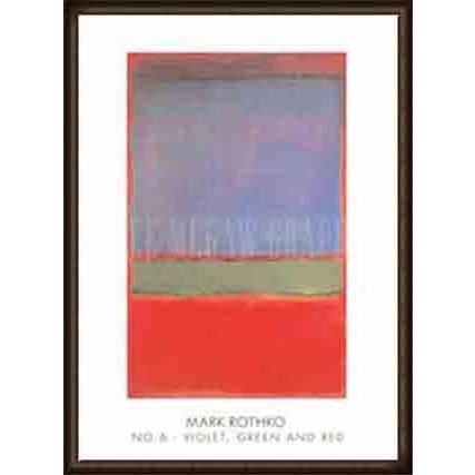 No.6(Violet Green and Red)1951（マーク ロスコ） 額装品 ウッドハイ