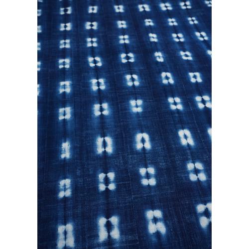 アフリカ ブルキナファソ 藍染 古布 大判 LLサイズ No.65 マルチクロス