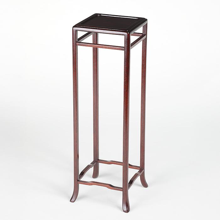 盆栽飾り卓 花梨正方高卓 盆栽飾り台 懸崖卓 小卓 小品盆栽 ミニ盆栽