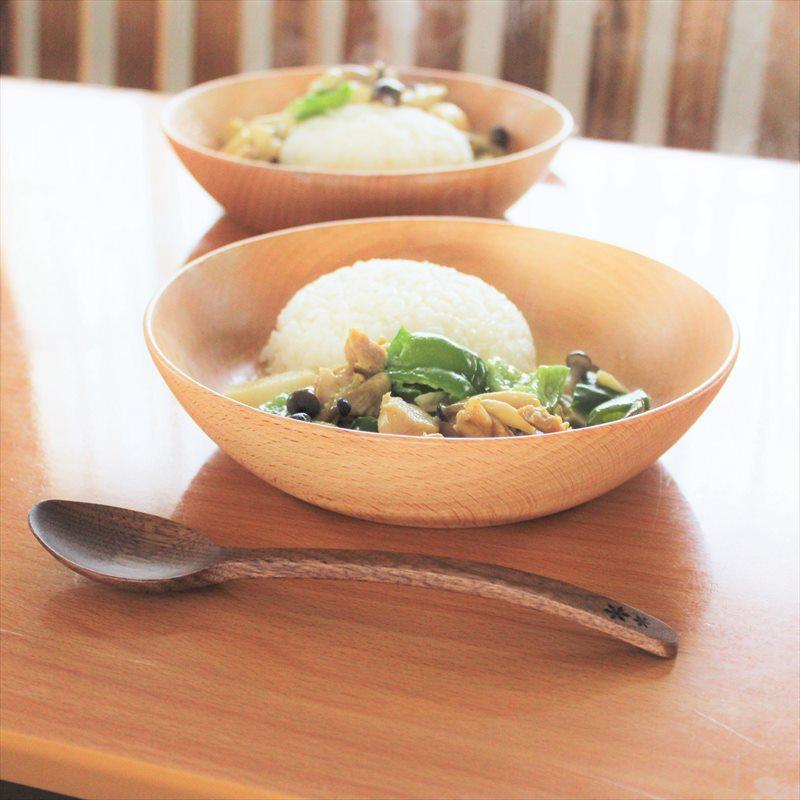 まる皿 M 深皿 中皿 食器 木製 木のお皿 日本製 天然木 ぶな