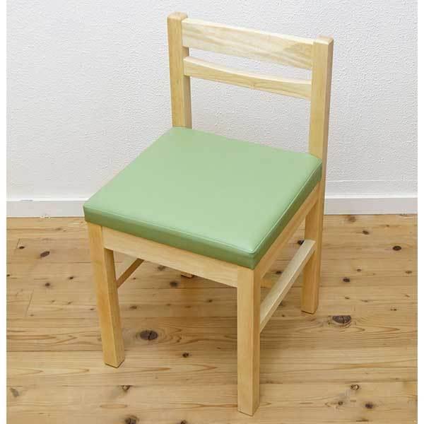 業務用ダイニングチェア 彩花 木製 白木 椅子 座面高45cm テーブル高