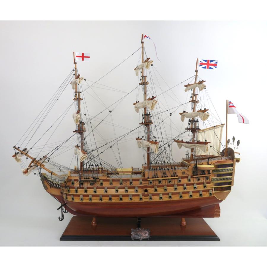 帆船模型 完成品 木製 HMS ヴィクトリー号 Victory 全長97cm T034
