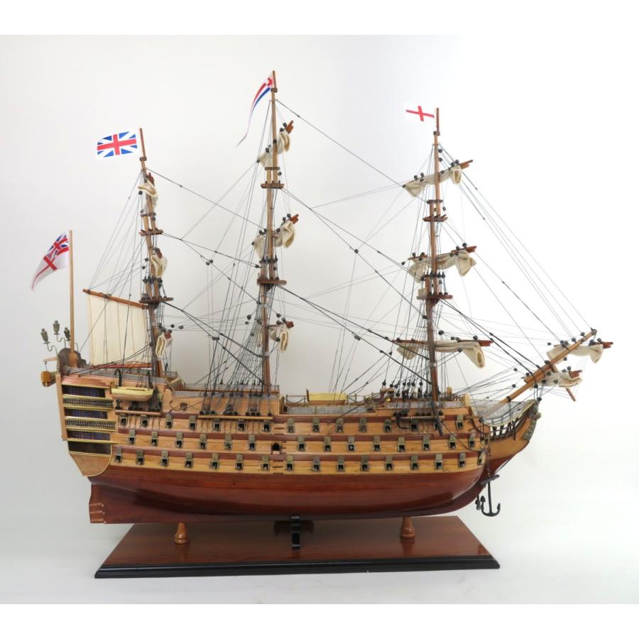 帆船模型 完成品 木製 HMS ヴィクトリー号 Victory 全長97cm T034