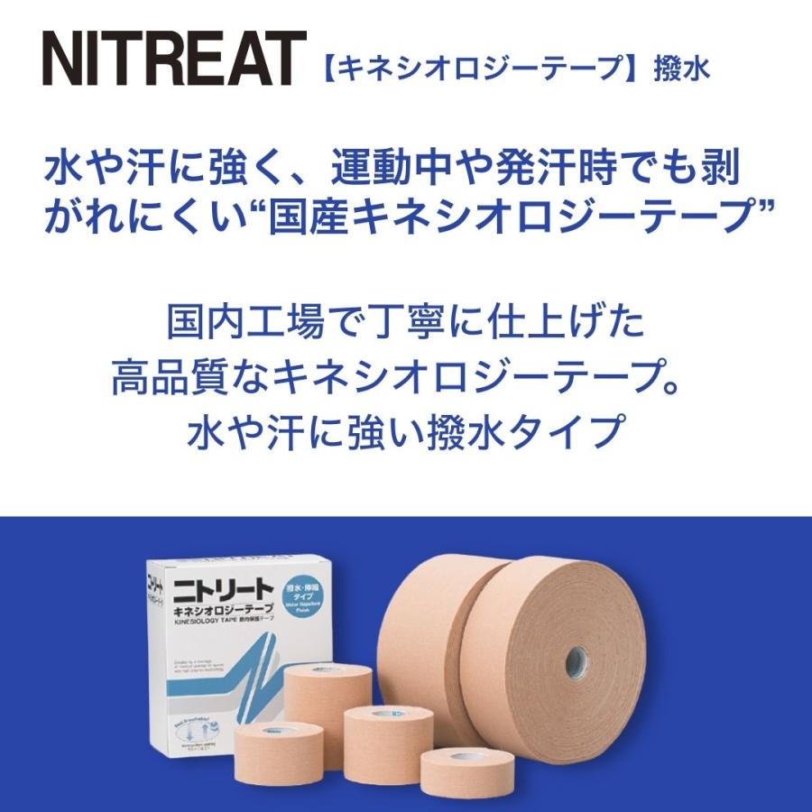 ニトリート（ニトムズ） キネシオテープ 伸縮 テーピングテープ 筋肉