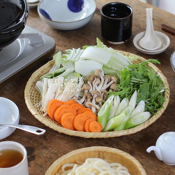 公長齋小菅 そばざるL 竹ざる 竹かご 平ざる 竹籠 蕎麦ざる 竹製 京都