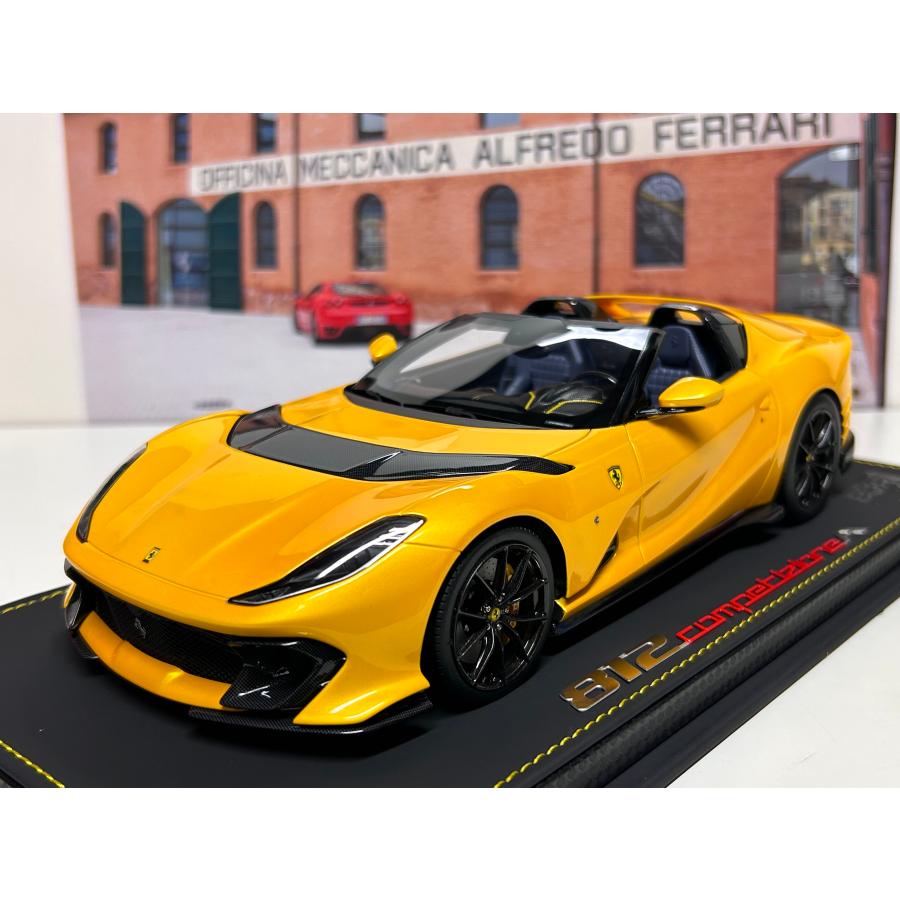 B.B.R BBR 1/18 Ferrari 812 Competizione A Giallo Tristrato