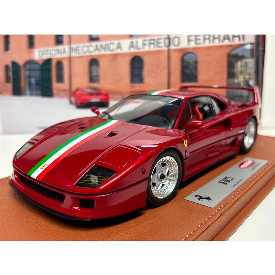 B.B.R BBR 京商 1/18 Ferrari F40 メタリックレッド トリコロール