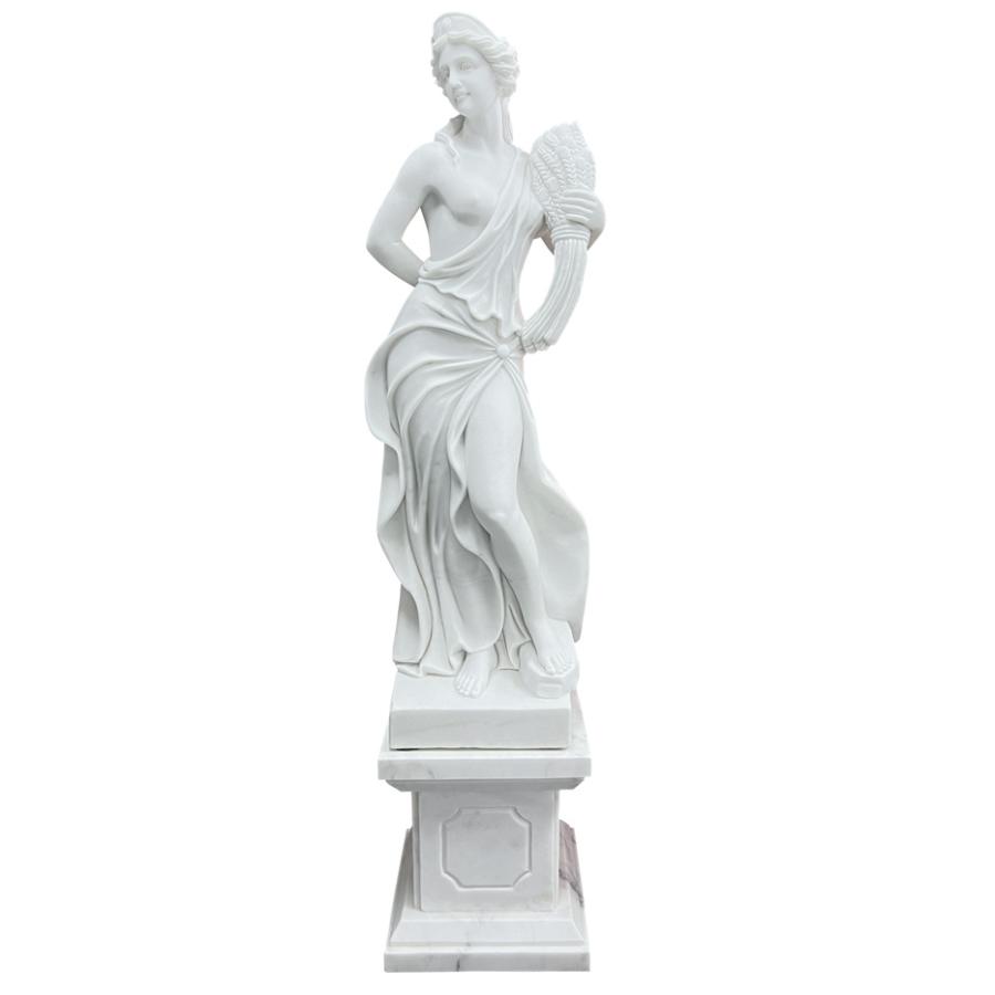 天然大理石彫刻 収穫のヴィーナス (秋) 高さ160cm 石像 女性像 女神