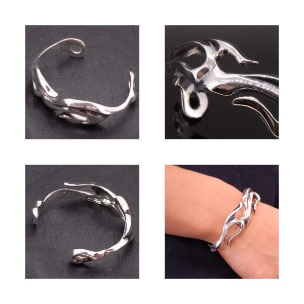 トライバル バングル ネイティブ 炎 タトゥー パターン ブレスレット