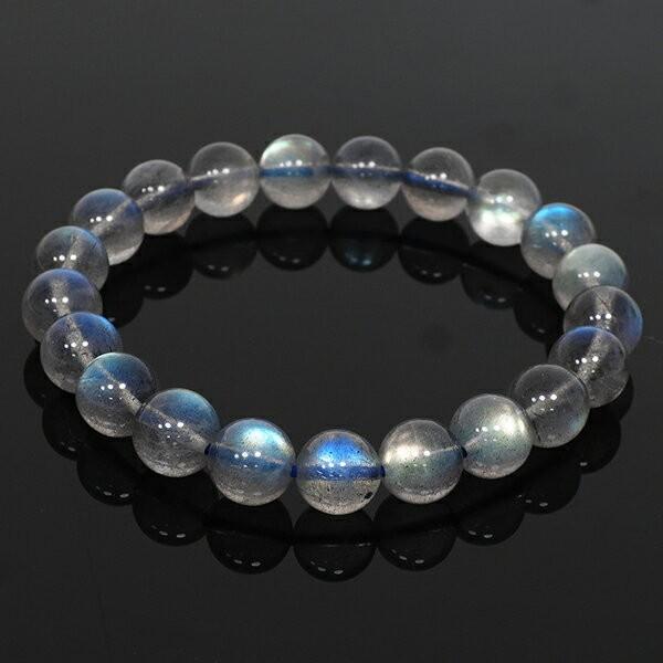 ラブラドライト ブレスレット 最高品質 9mm 18cm 天然石