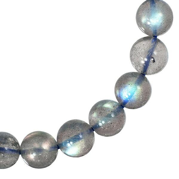 ラブラドライト ブレスレット 最高品質 9mm 18cm 天然石