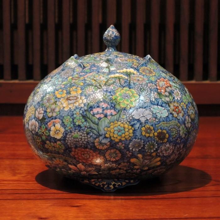 有田焼 万花彩 香爐 葉山有樹 意匠解説書付 : ぐんきんNET-SHOP - 通販