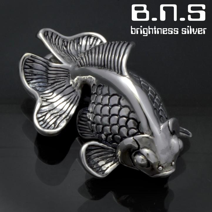 銀の金魚 琉金ペンダント 銀製 シルバー925 SV925 silver925 neck-1475