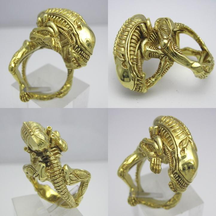 ALIEN ゴールドエイリアンリング ブラス 真鍮【ring-697-RB71