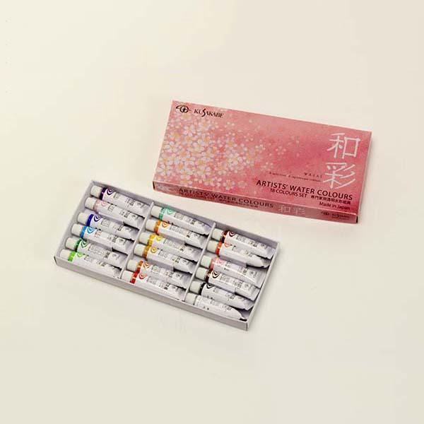 クサカベ（KUSAKABE） 透明水彩絵具｜クサカベ水彩絵具和彩セット 18