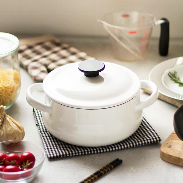 野田琺瑯（noda horo） 野田ホーロー LUKE キャセロール 21cm 鍋 IH