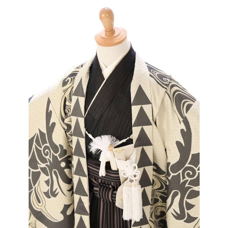 おりびと｜唐獅子牡丹柄の七五三着物レンタルフルセット（ベージュ系