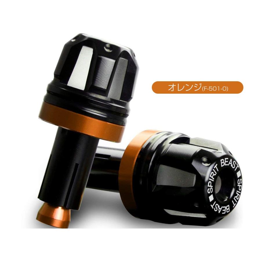 LED内蔵 CNC アルミビレット バーエンド キャップ ハンドル グリップ