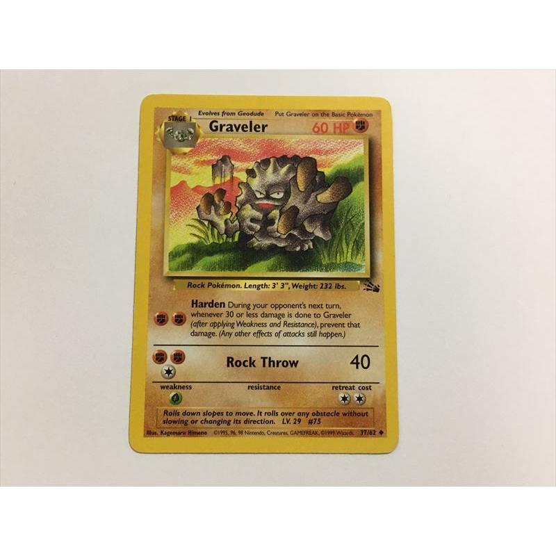 U99【ポケモン カード】 英語版 海外 Graveler ゴローン 37/62 旧裏面