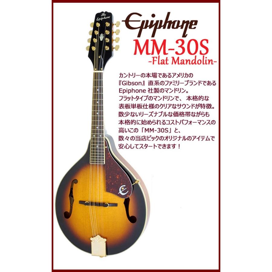Epiphone エピフォン マンドリン MM-30S フラットマンドリン 初心者 10