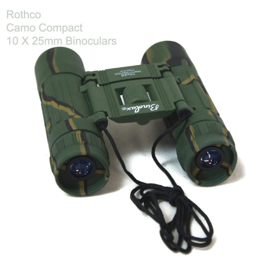 迷彩 サバゲー コンパクト 双眼鏡 ロスコ 幅サイズ調整可能 迷彩