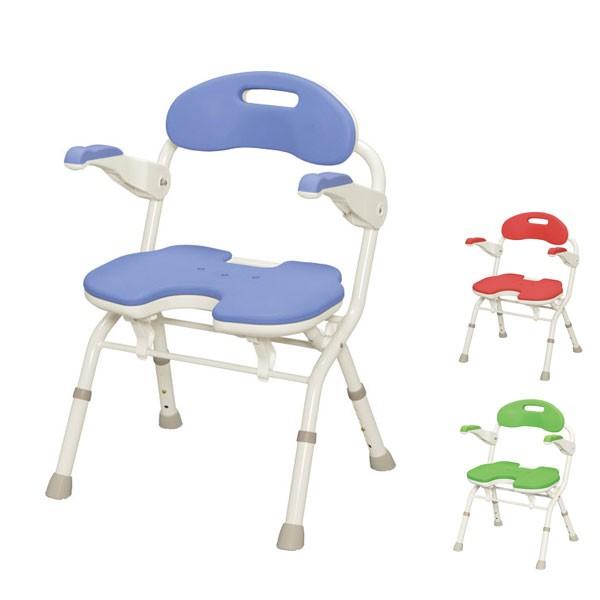 アロン化成 介護用風呂椅子 代引き不可 安寿 折りたたみシャワーベンチ