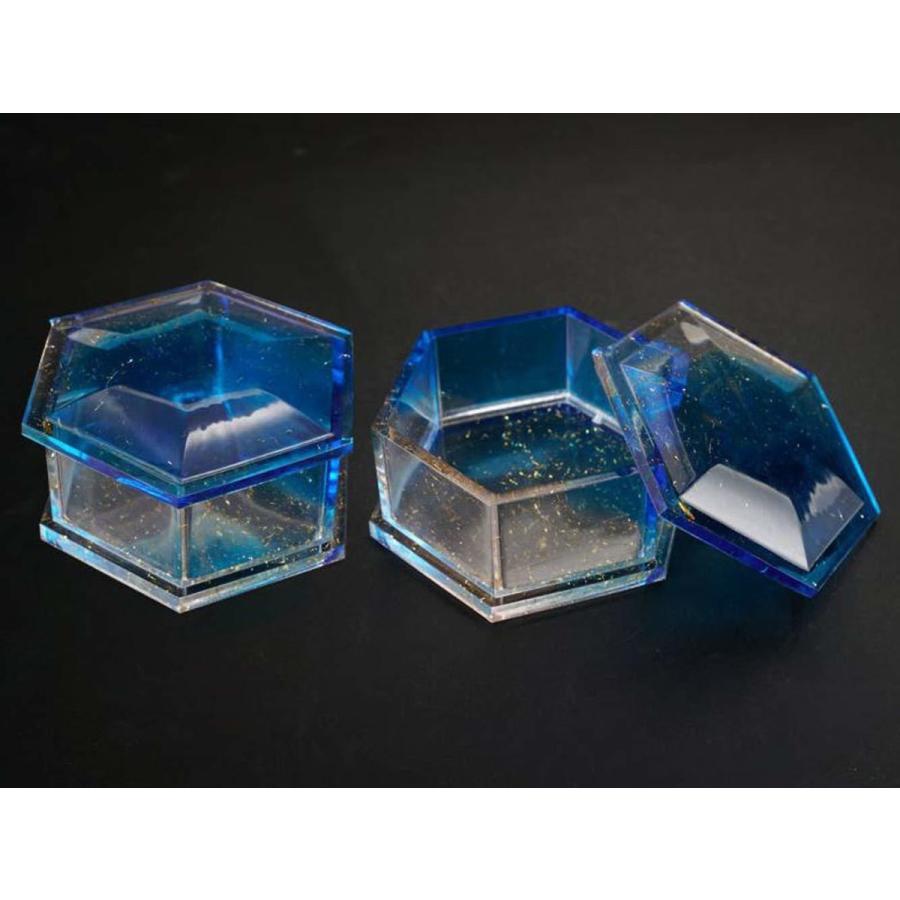 シリコンモールド 六角形 宝石 箱 小物入れ 立体 おしゃれ ジュエリー