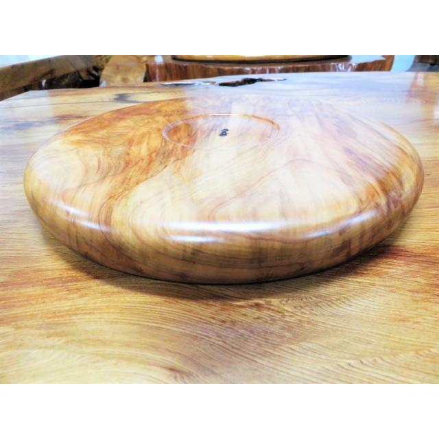 盆 丸盆 木製 屋久杉 お盆 長寿 ギフト 天然木 お祝い 和風 : EX.mart