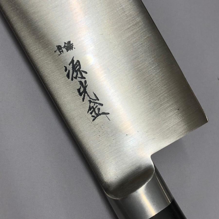 源 光金作 日本鋼 ハガネ 全鋼 牛刀 業務用包丁 300mm 30cm 錆びます