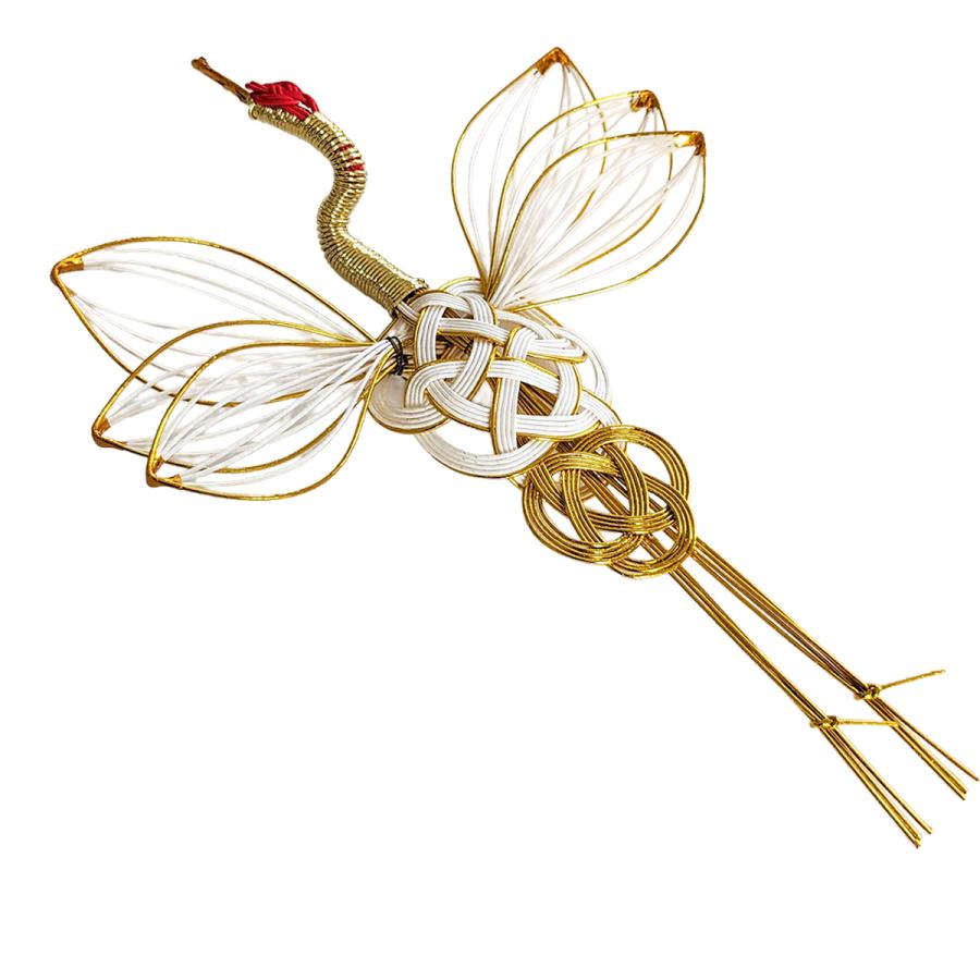 お正月飾り 水引細工 鶴特大 3050-3 祝儀袋にも用いる伝統工芸 迎春