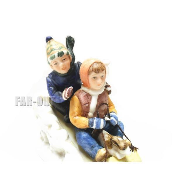 ノーマン・ロックウェル Downhill Racer 兄弟でソリ滑り スモール